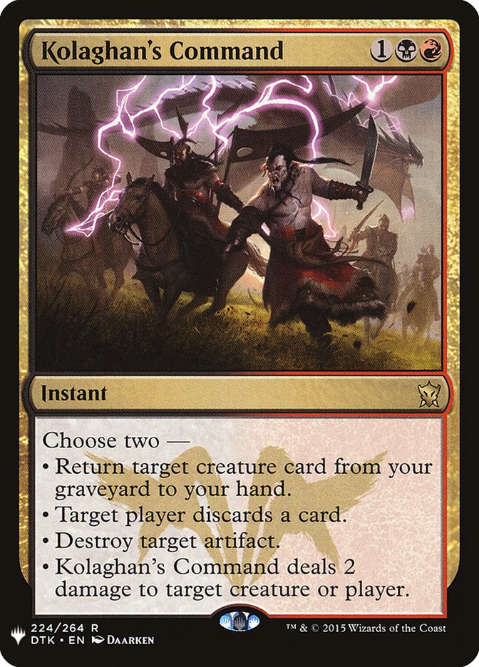 Kolaghan's Command [Mystery Booster] (MB1 1445)