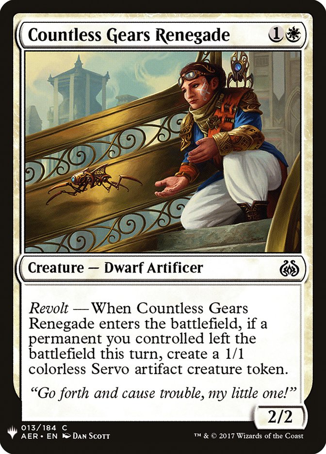 Countless Gears Renegade [Mystery Booster] (MB1 62)