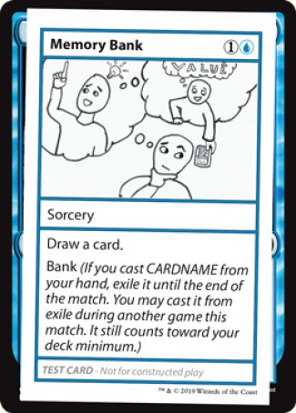 Memory Bank (2021 Edition) [Mystery Booster Playtest Cards] (CMB1 27)