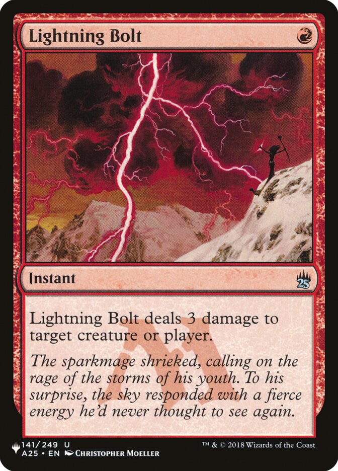 Lightning Bolt (141/249) [The List] (LA25 141)