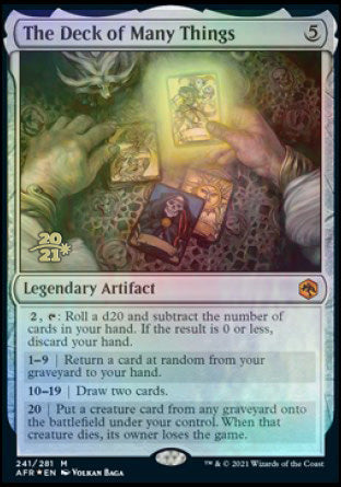 The Deck of Many Things [Dungeons & Dragons: Adventures in the Forgotten Realms Prerelease Promos] (PAFR 241)