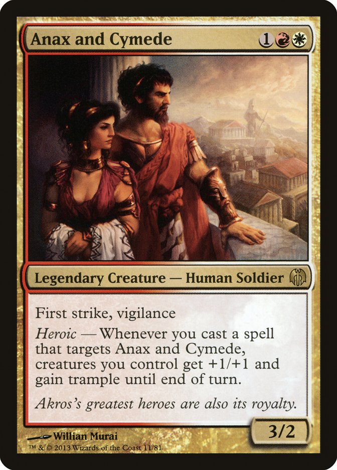 Anax and Cymede [Duel Decks: Heroes vs. Monsters] (DDL 11)
