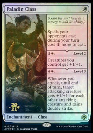 Paladin Class [Dungeons & Dragons: Adventures in the Forgotten Realms Prerelease Promos] (PAFR 29)