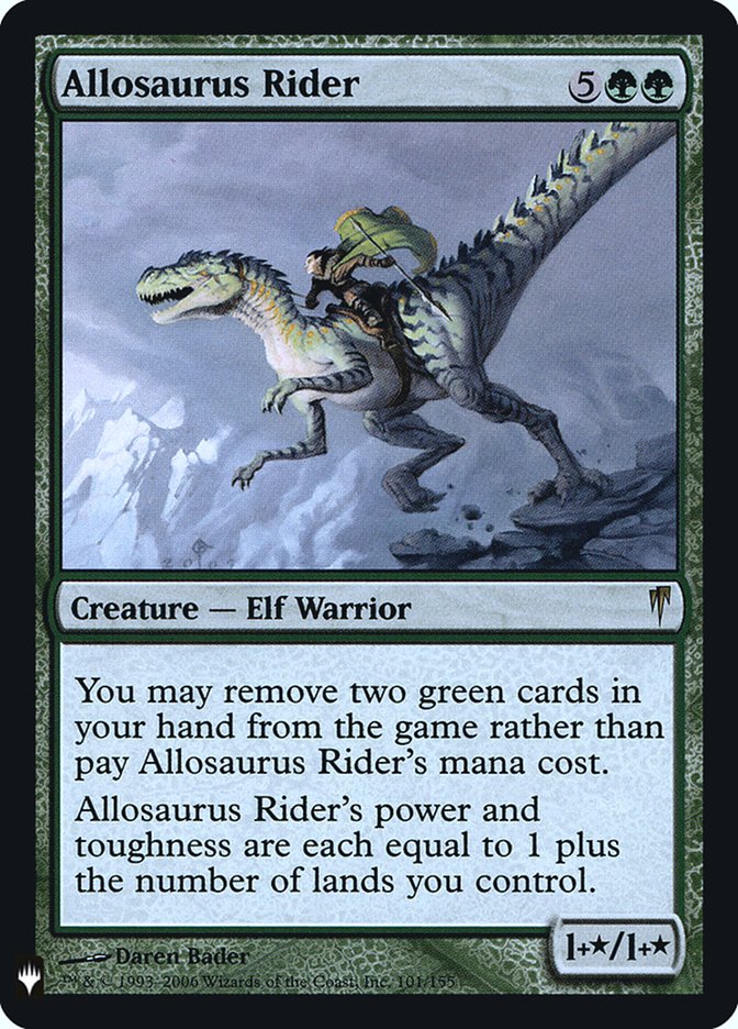 Allosaurus Rider [Mystery Booster] (FMB1 61)