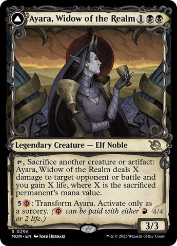 Ayara, Widow of the Realm // Ayara, Furnace Queen (Multiverse Legends) [March of the Machine]
