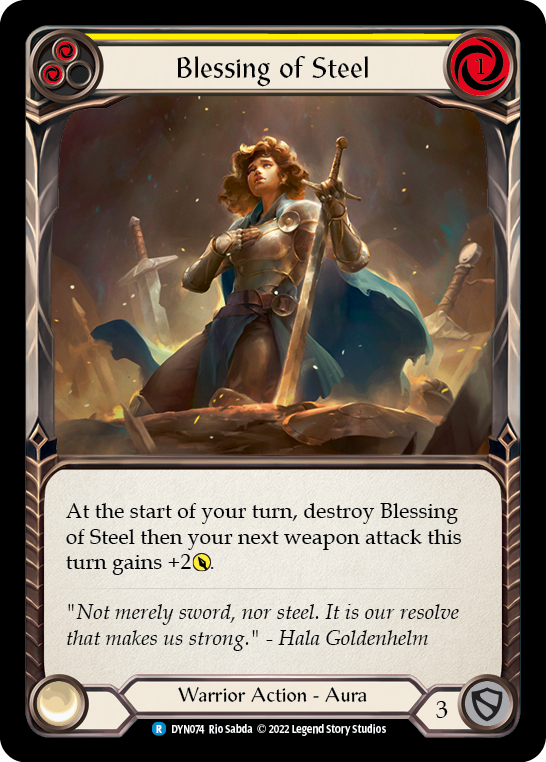 Blessing of Steel [DYN074] (Dynasty)  Rainbow Foil
