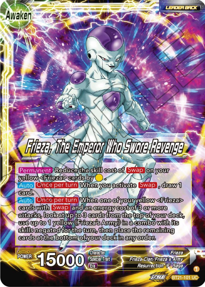 Frieza // Frieza, The Emperor Who Swore Revenge (BT21-101) [ZENKAI Series: Set 04]