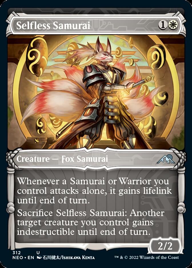 Selfless Samurai (Showcase Samurai) [Kamigawa: Neon Dynasty] (NEO 312)