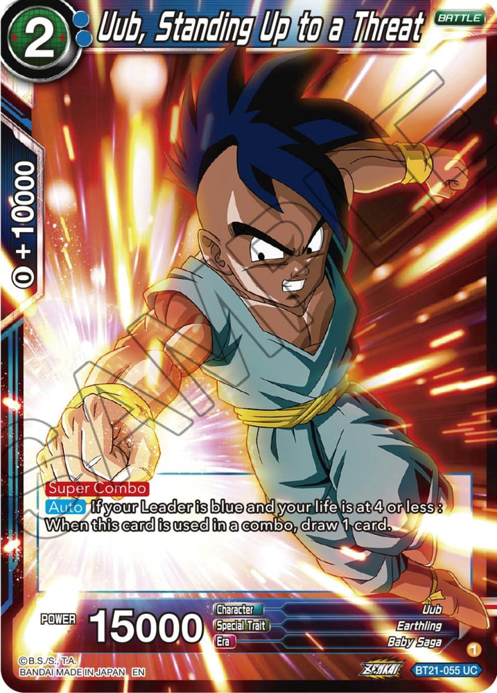 Uub, Standing Up to a Threat (BT21-055) [ZENKAI Series: Set 04]