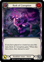 Reek of Corruption (Yellow) [EVR114] 1st Edition Rainbow Foil