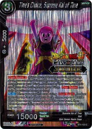 Time's Choice, Supreme Kai of Time (Level 2) [BT4-103]
