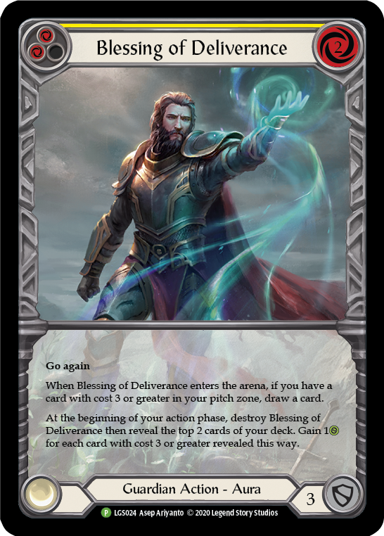 Blessing of Deliverance (Yellow) [LGS024] Rainbow Foil