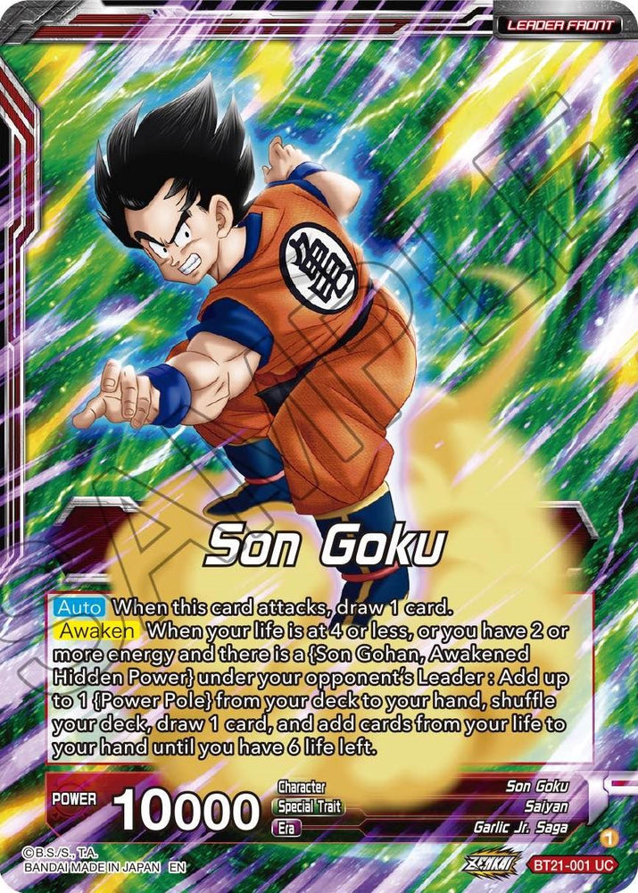 Son Goku // Son Goku, for the Sake of Family (BT21-001) [ZENKAI Series: Set 04]
