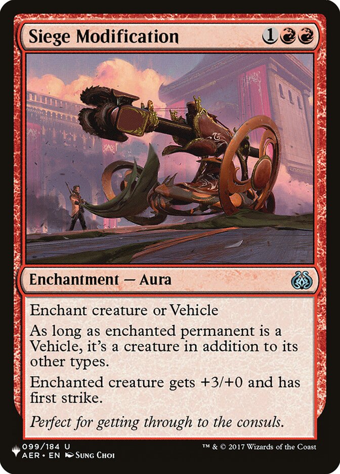 Siege Modification [The List] (LAER 99)