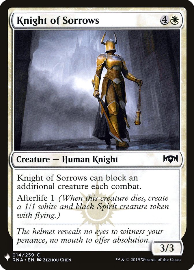 Knight of Sorrows [Mystery Booster] (MB1 148)