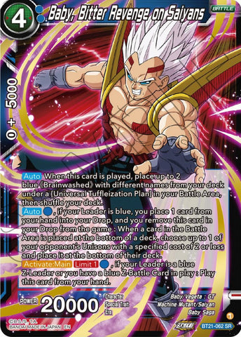 Baby, Bitter Revenge on Saiyans (BT21-062) [ZENKAI Series: Set 04]