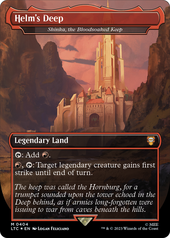 Shinka, the Bloodsoaked Keep - Helm's Deep (Surge Foil Realms and Relics) [The Lord of the Rings: Tales of Middle-Earth Commander]