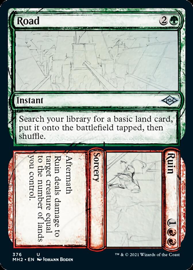 Road // Ruin (Sketch) [Modern Horizons 2] (MH2 376)