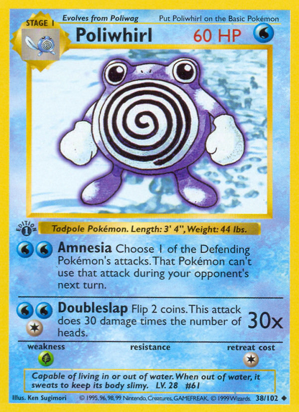 Poliwhirl (38/102) [Base Set 1st Edition]
