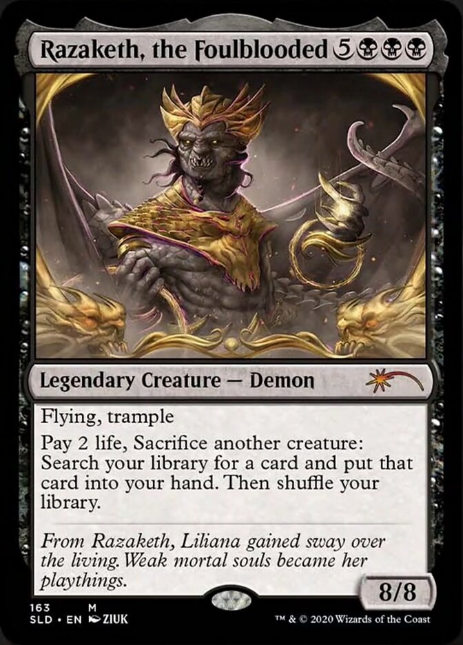 Razaketh, the Foulblooded (Etched Foil) [Secret Lair Drop Series] (SLD 163)
