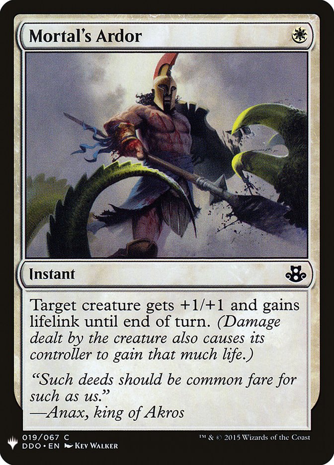 Mortal's Ardor [Mystery Booster] (MB1 182)
