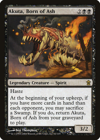 Akuta, Born of Ash [Saviors of Kamigawa] (SOK 61)