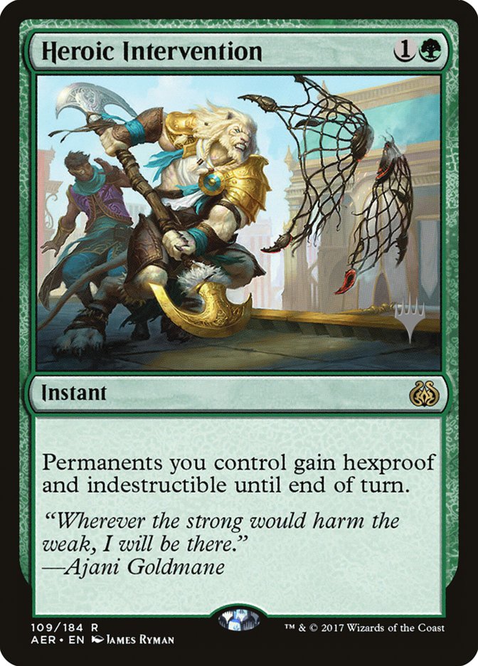 Heroic Intervention (Promo Pack) [Aether Revolt Promos] (PAER 109P)