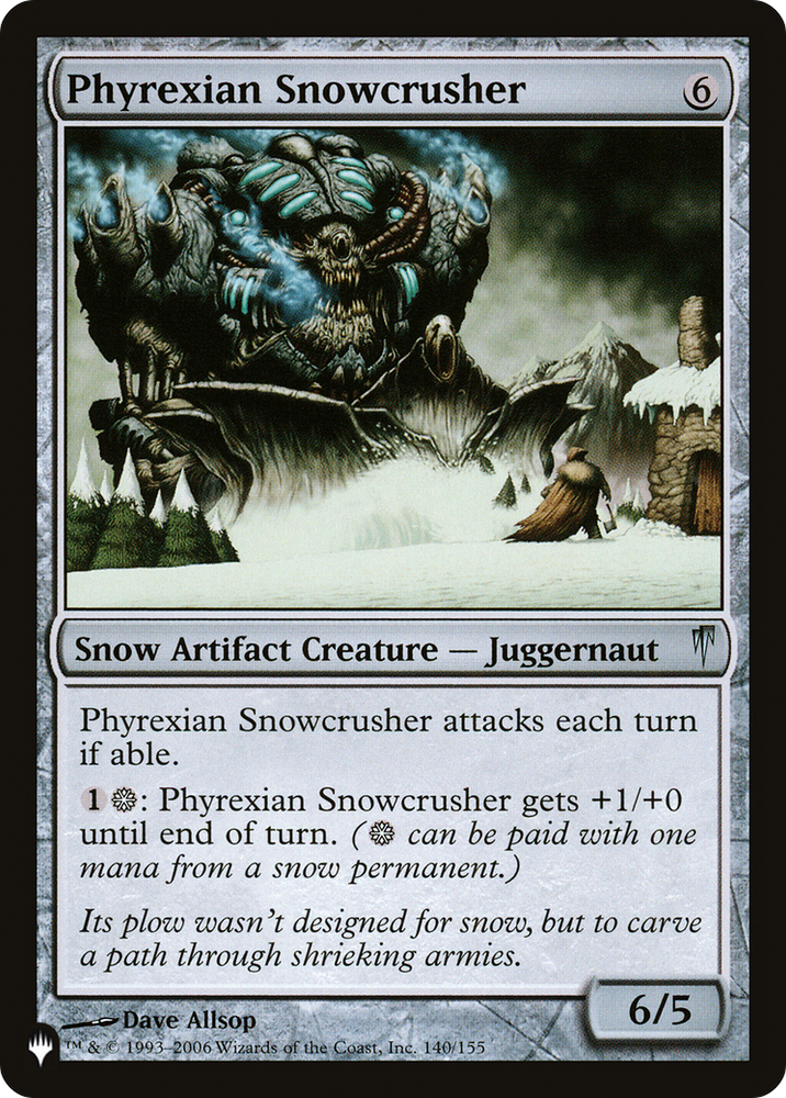 Phyrexian Snowcrusher [The List] (LCSP 140)