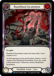 Runeblood Incantation (Yellow) [EVR108] 1st Edition Rainbow Foil