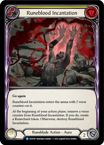 Runeblood Incantation (Yellow) [EVR108] 1st Edition Normal