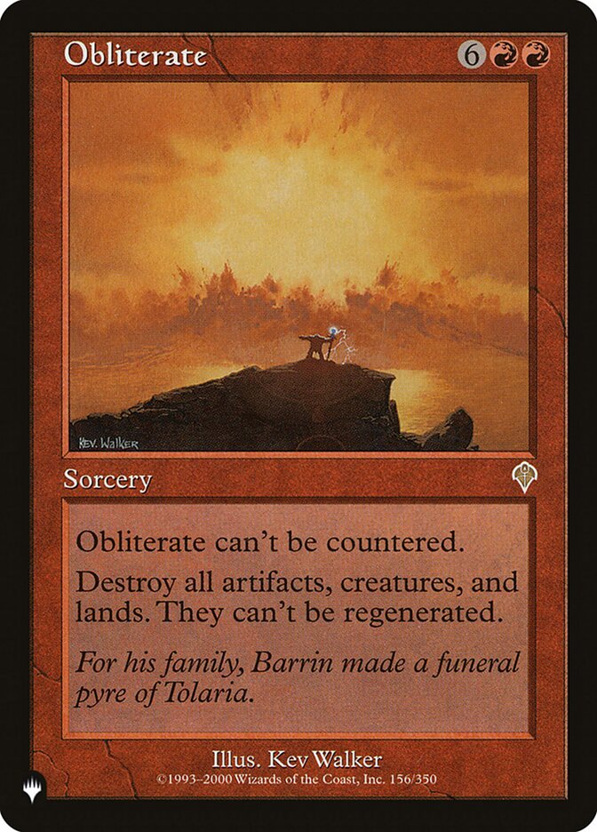 Obliterate [The List] (LINV 156)