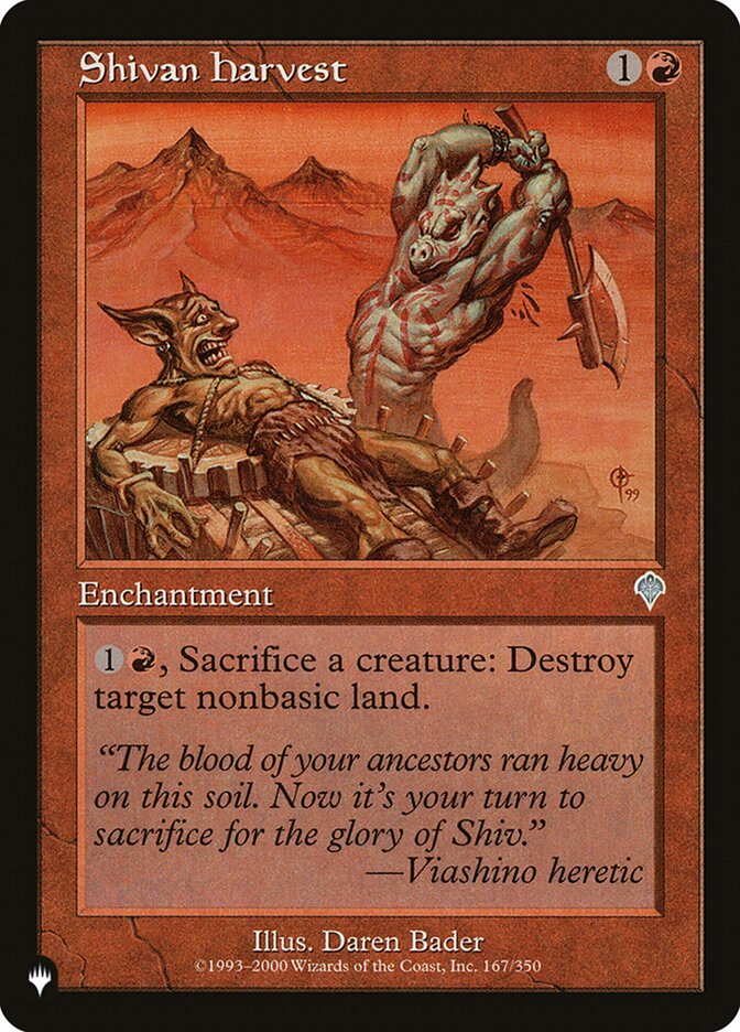 Shivan Harvest [The List] (LINV 167)