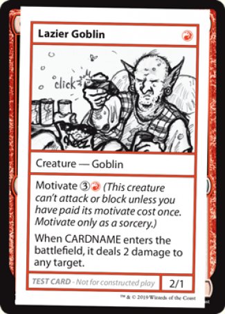 Lazier Goblin (2021 Edition) [Mystery Booster Playtest Cards] (CMB1 56)