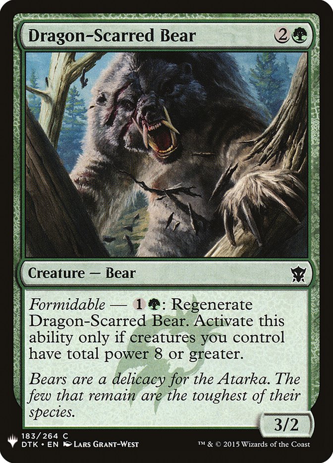 Dragon-Scarred Bear [Mystery Booster] (MB1 1186)