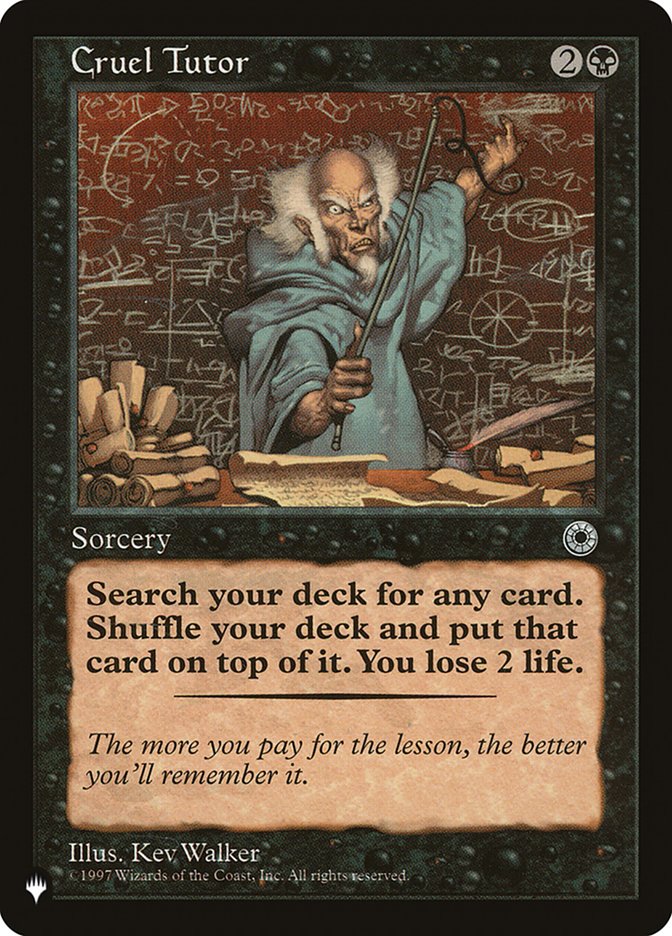 Cruel Tutor [The List] (LPOR 87)