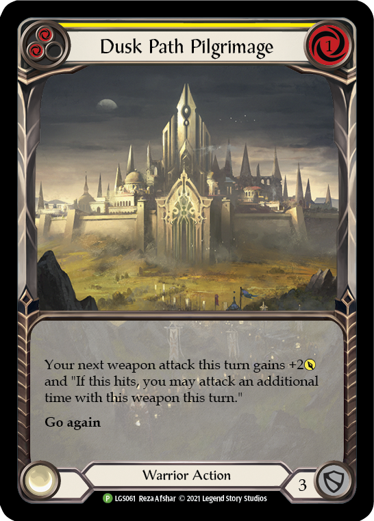 Dusk Path Pilgrimage (Yellow) [LGS061] Rainbow Foil