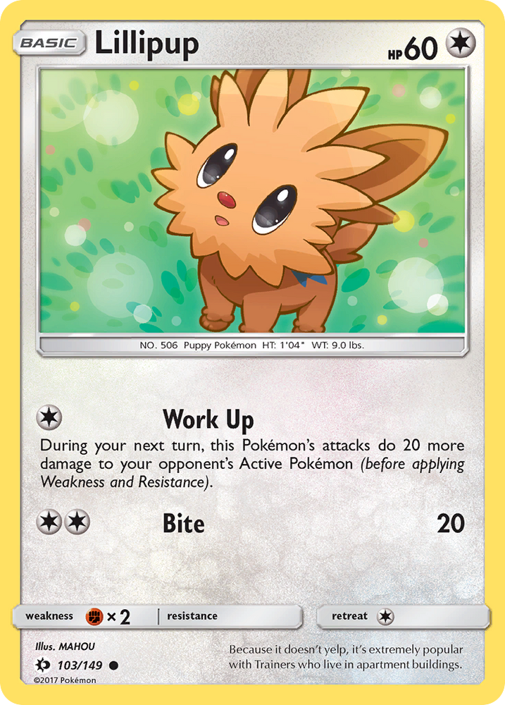 Lillipup (103/149) [Sun & Moon: Base Set]