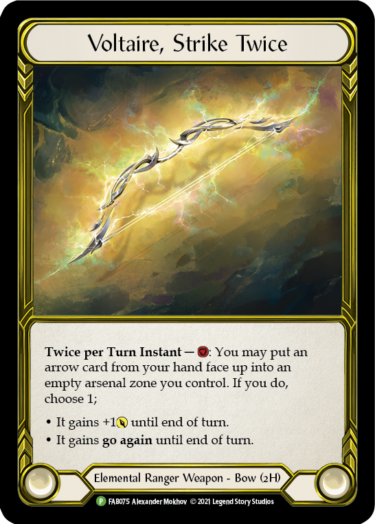 Voltaire, Strike Twice [FAB076] (Promo)  Cold Foil