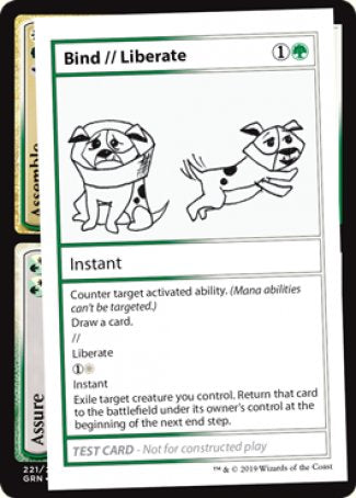 Bind // Liberate (2021 Edition) [Mystery Booster Playtest Cards] (CMB1 88)