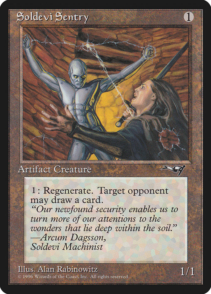 Soldevi Sentry (Hands Raised) [Alliances] (ALL 132A)