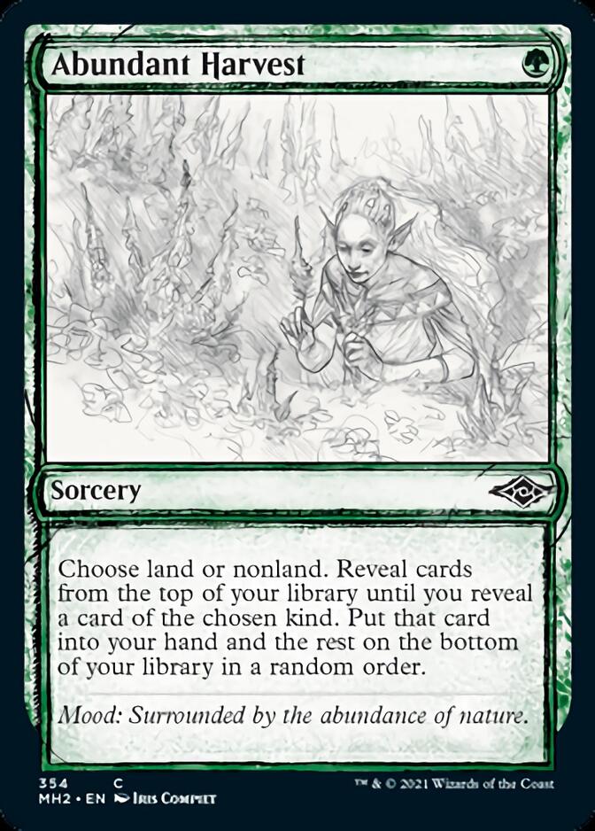 Abundant Harvest (Sketch) [Modern Horizons 2] (MH2 354)