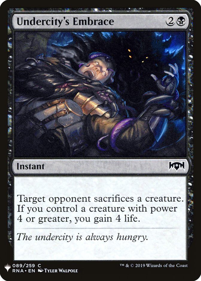 Undercity's Embrace [Mystery Booster] (MB1 805)