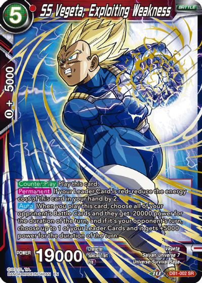 SS Vegeta, Exploiting Weakness (Reprint) [DB1-002]
