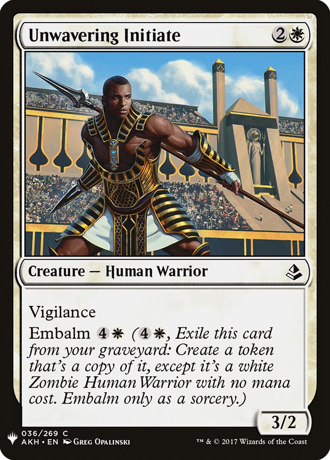 Unwavering Initiate [Mystery Booster] (MB1 264)
