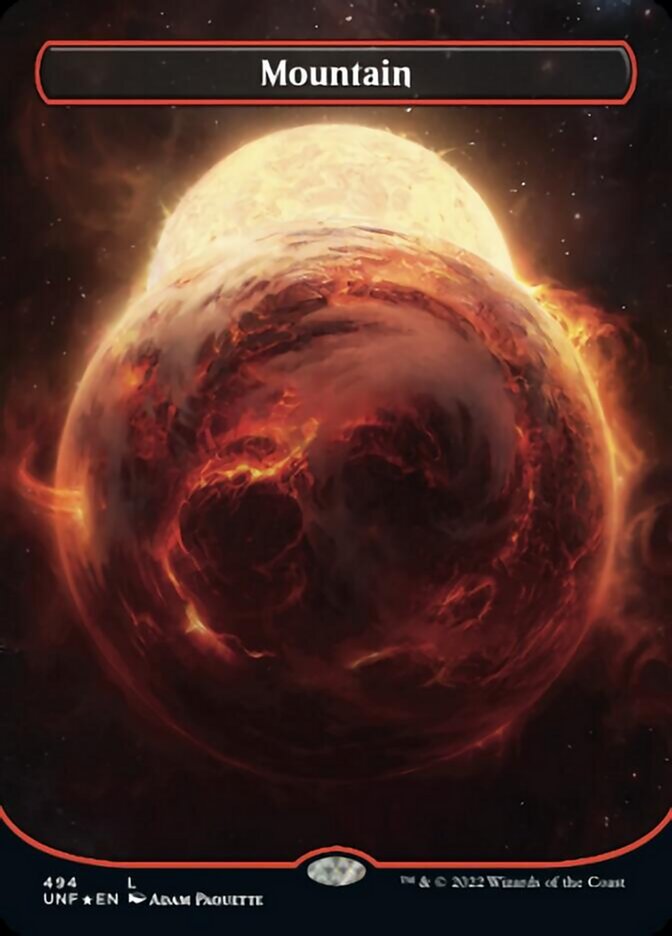 Mountain (Orbital Space-ic Land) (Galaxy Foil) (243) [Unfinity]
