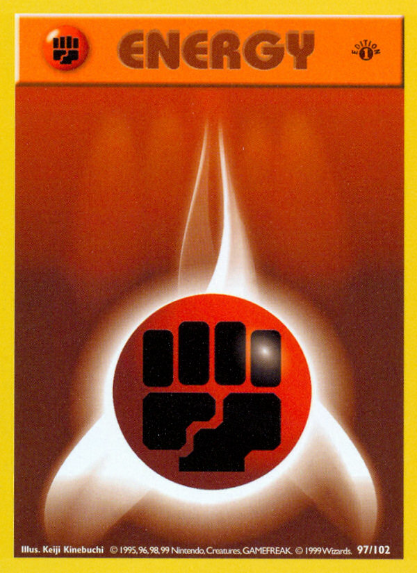 Fighting Energy (97/102) [Base Set 1st Edition]
