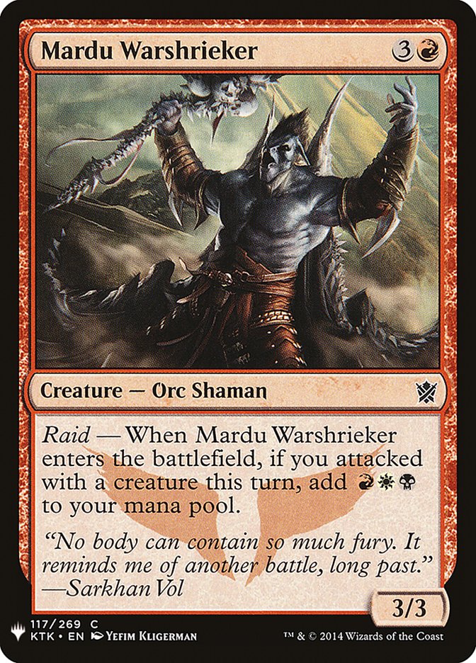 Mardu Warshrieker [Mystery Booster] (MB1 1008)