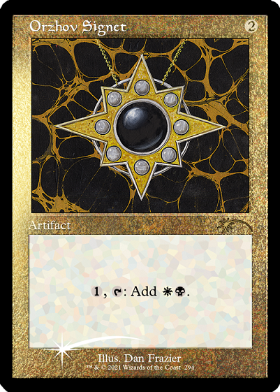 Orzhov Signet (Retro) (Etched Foil) [Secret Lair Drop Series] (SLD 294)