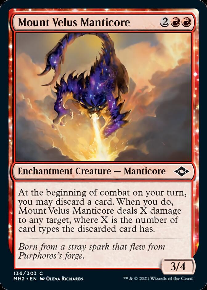Mount Velus Manticore [Modern Horizons 2] (MH2 136)