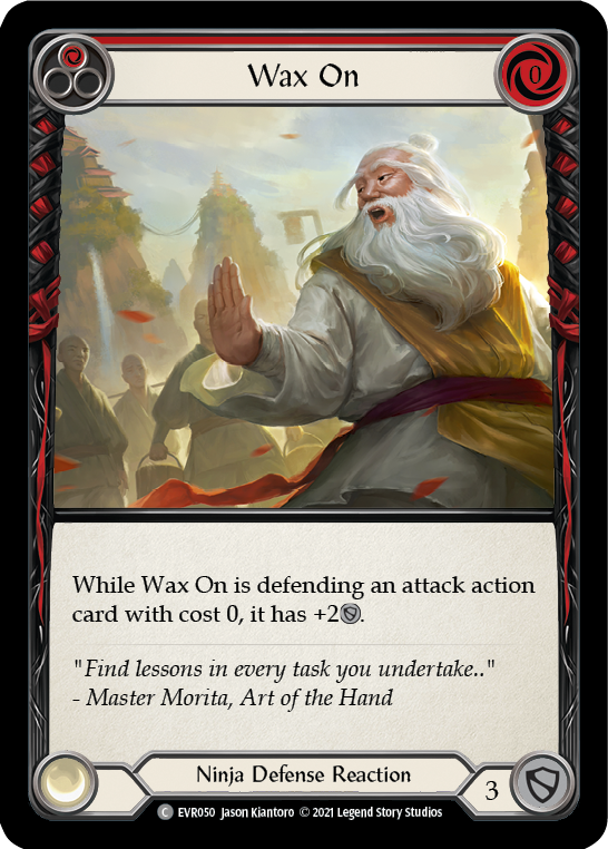 Wax On (Red) [EVR050] 1st Edition Rainbow Foil